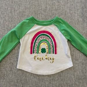 St. Patrick’s Day Lucky shirt. Size 18 mo
